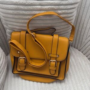 Elegant Mustard Satchel Bag
